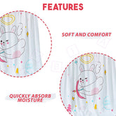 Baby Essential Multipurpose Blanket for Baby (Angel Rabbit)